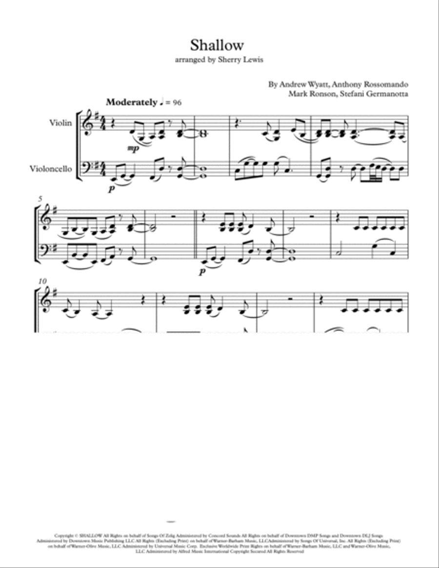 Shallow String Duet scores gallery preview page 4