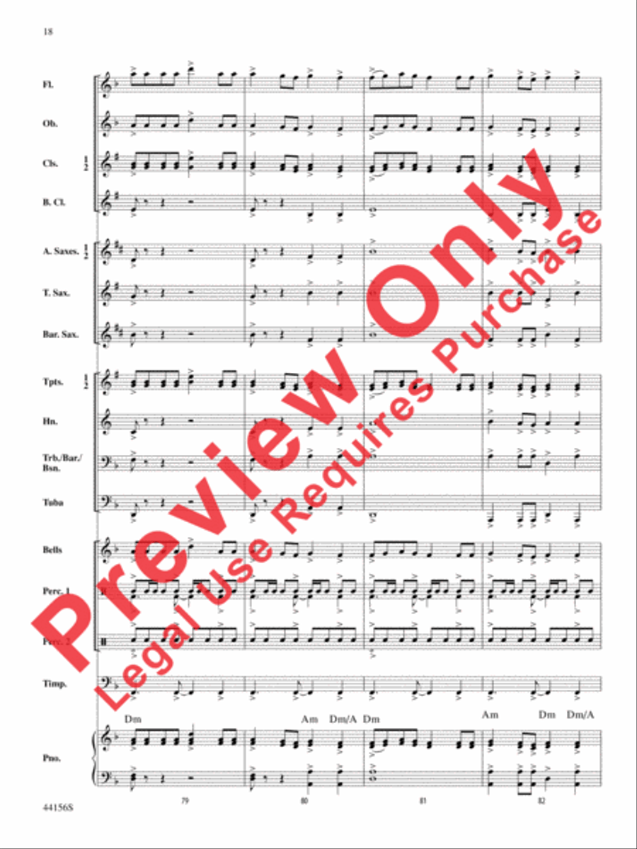 Holiday Celebrations Holiday Celebrations Concert Band scores gallery preview page 18