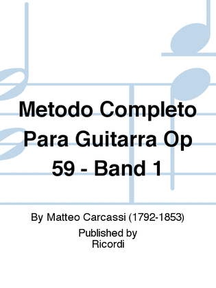Metodo Completo Para Guitarra Op 59 - Band 1