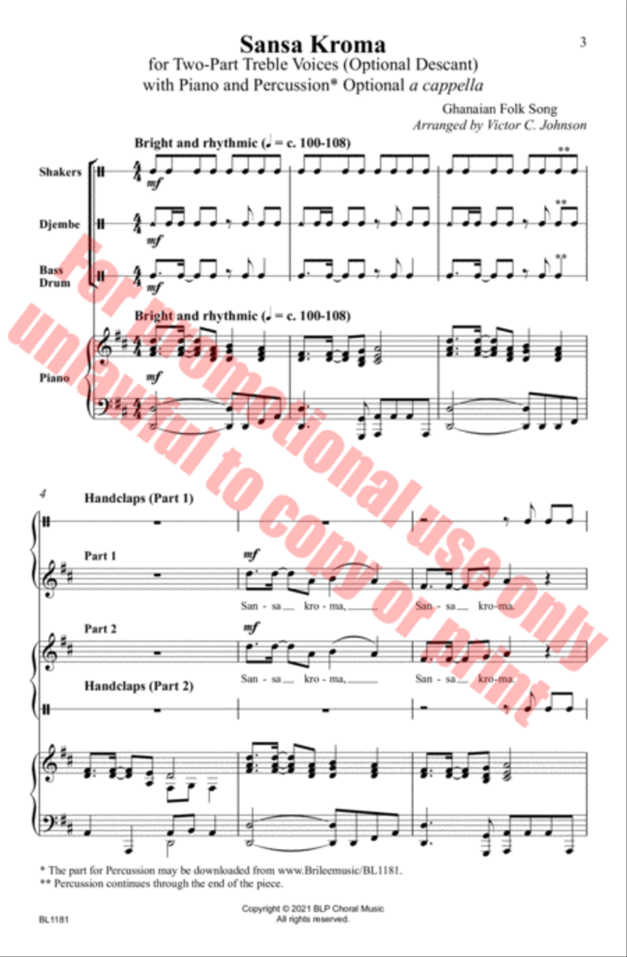Sansa Kroma Choir scores gallery preview page 4