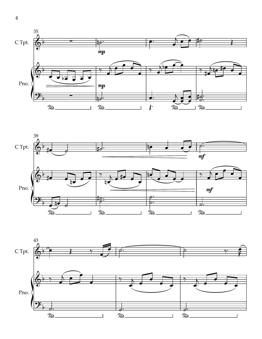 Cavatina Cavatina C Trumpet scores gallery preview page 4