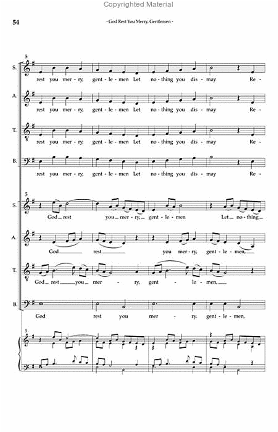 Christmas Carols, Volume 1 SSAATTBB scores gallery preview page 6