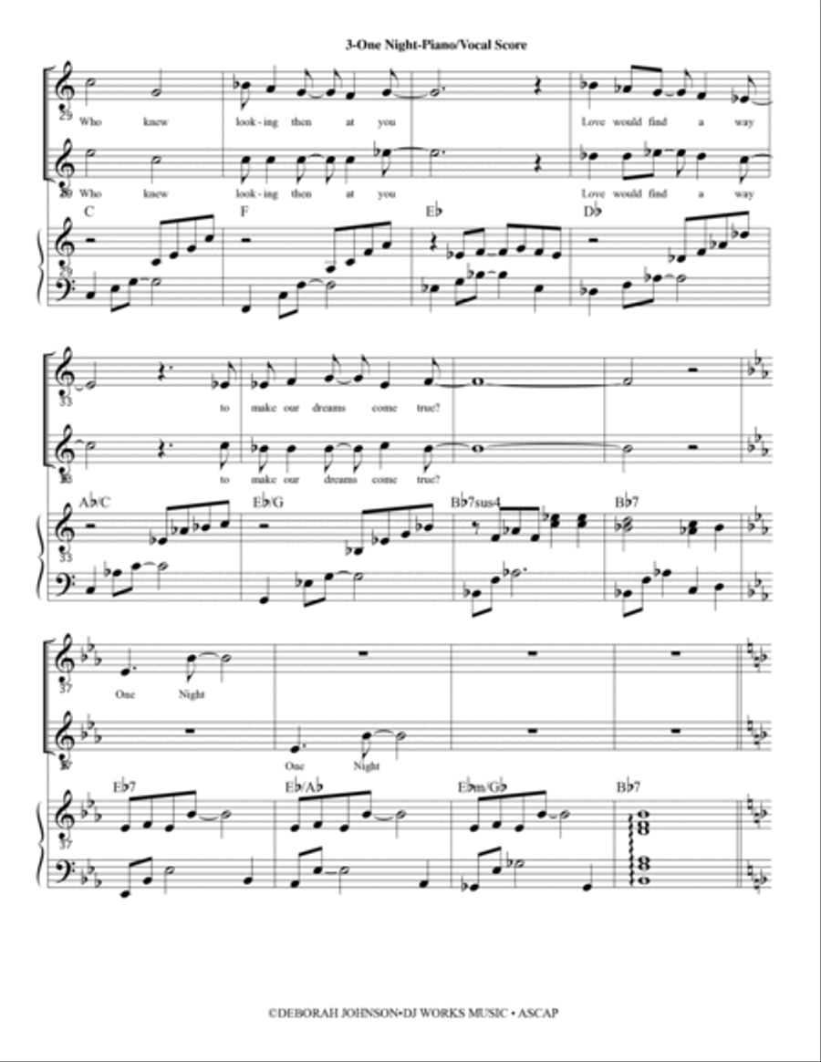 One Night - STILTZ the Musical