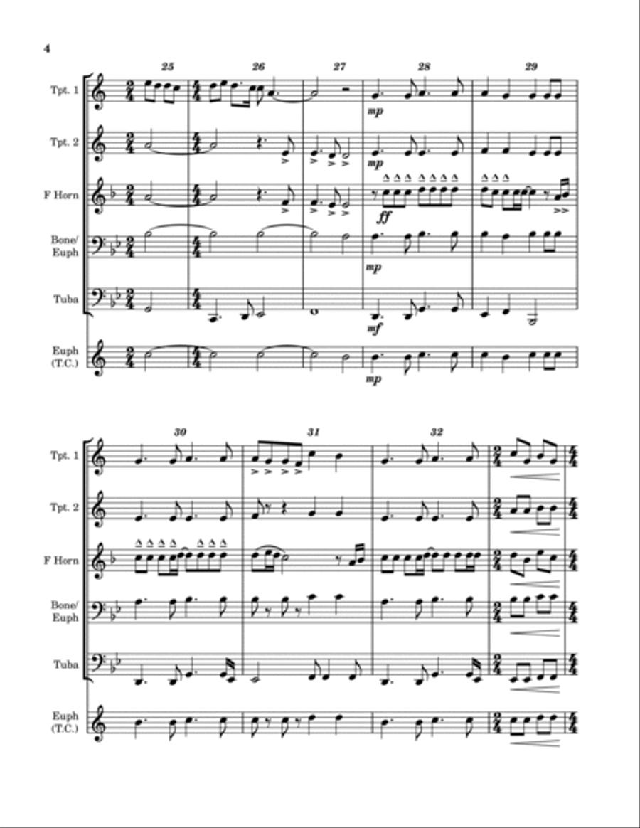 It's All Coming Back To Me Now Euphonium scores gallery preview page 4