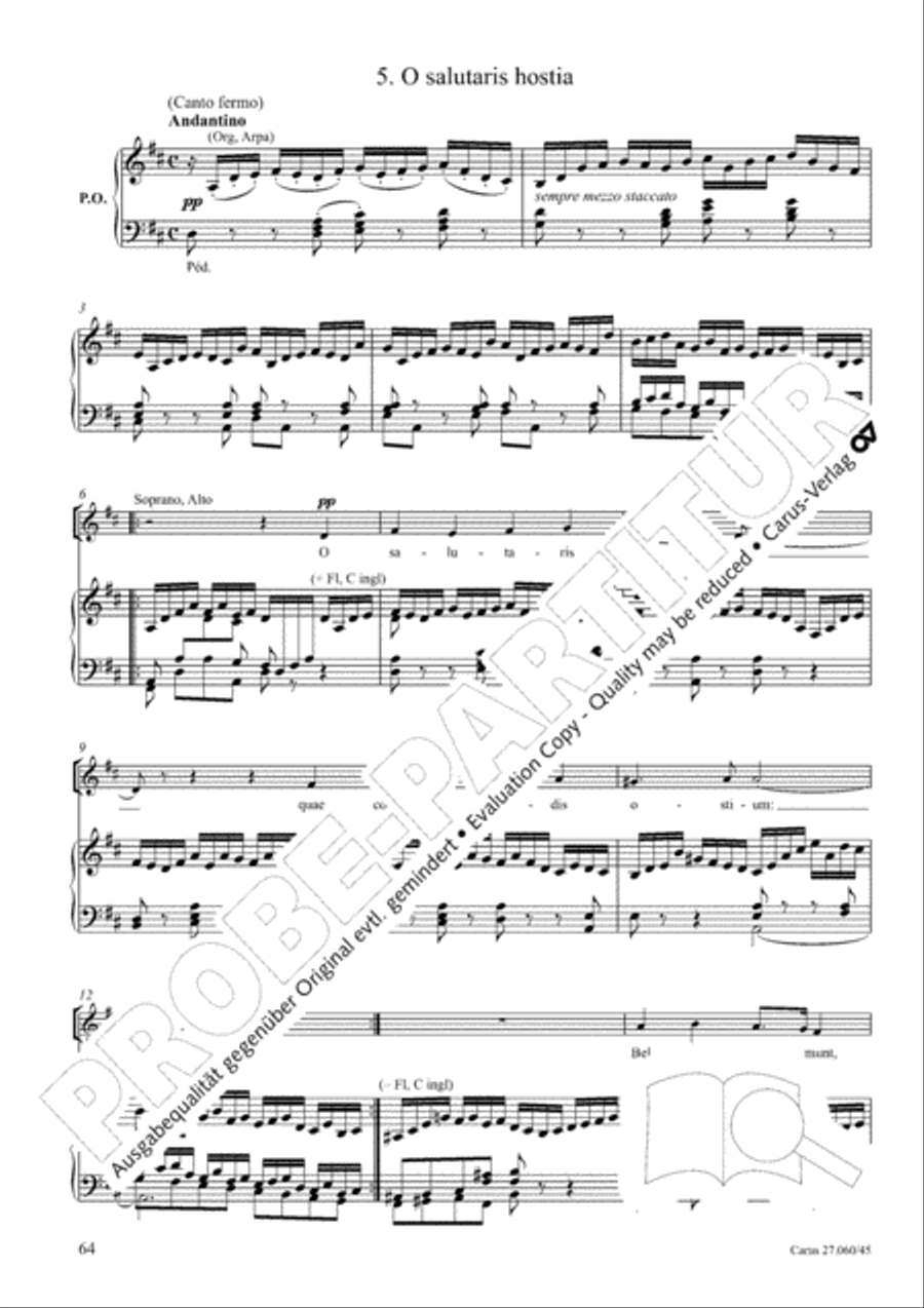 Messe a quatre voix 4-Part scores gallery preview page 65