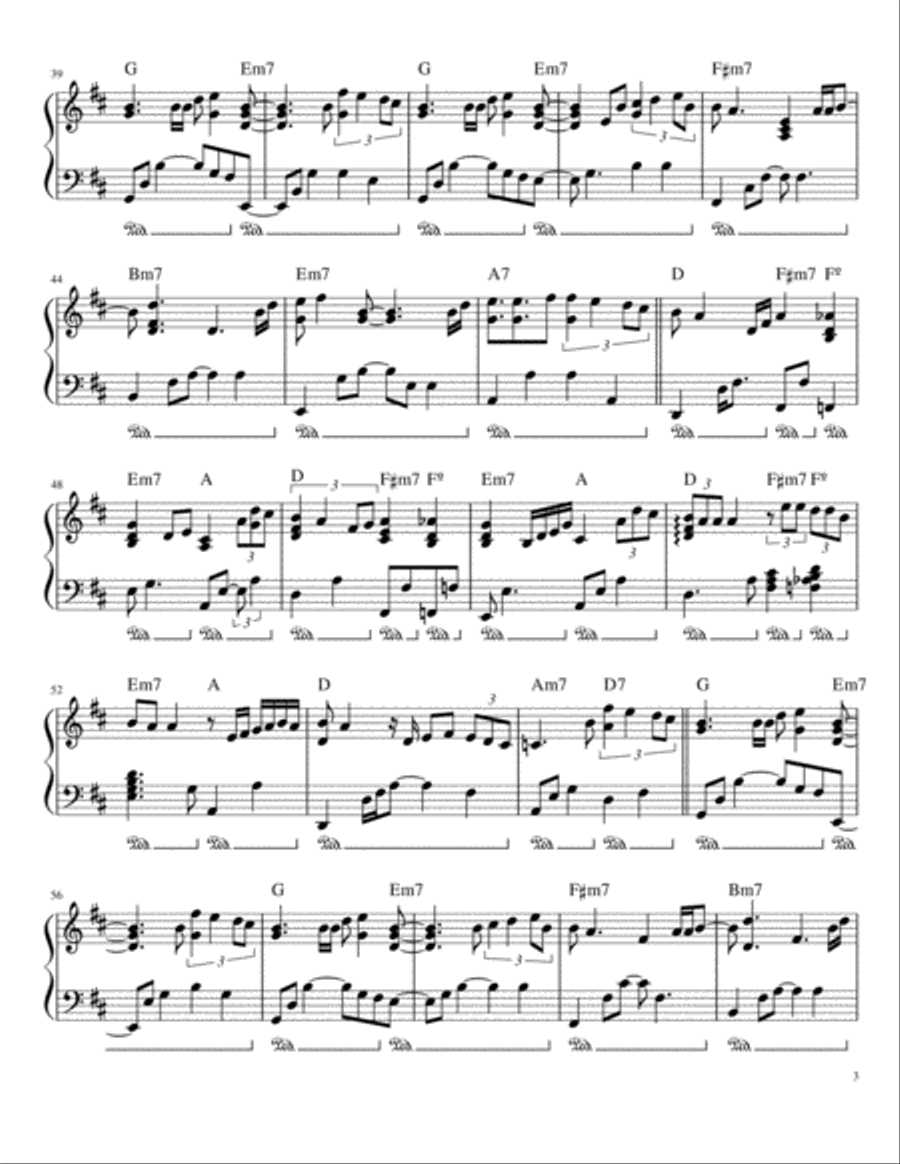 If We Were Lovers Piano Solo scores gallery preview page 3