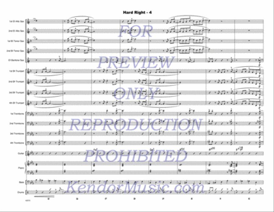 Hard Right Hard Right Jazz Ensemble scores gallery preview page 5