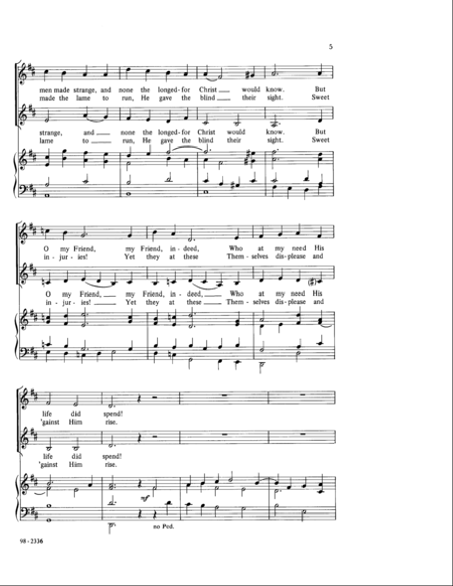 My Song Is Love Unknown (Busarow) 3-Part scores gallery preview page 4