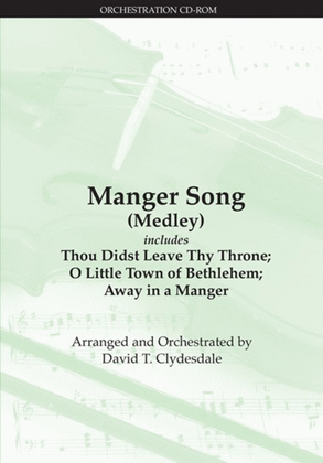 Book cover for Manger Song (Medley) - Orchestration (pdf)