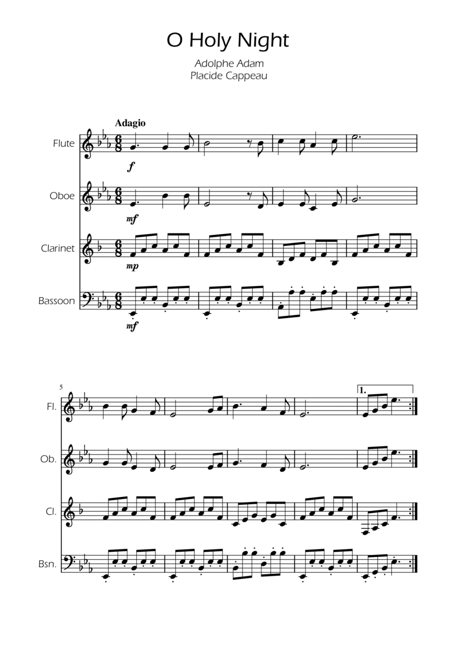 Woodwind quartet hotsell