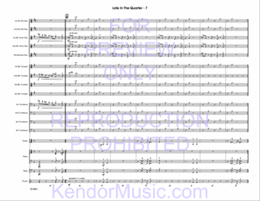 Late In The Quarter Late In The Quarter Jazz Ensemble scores gallery preview page 9