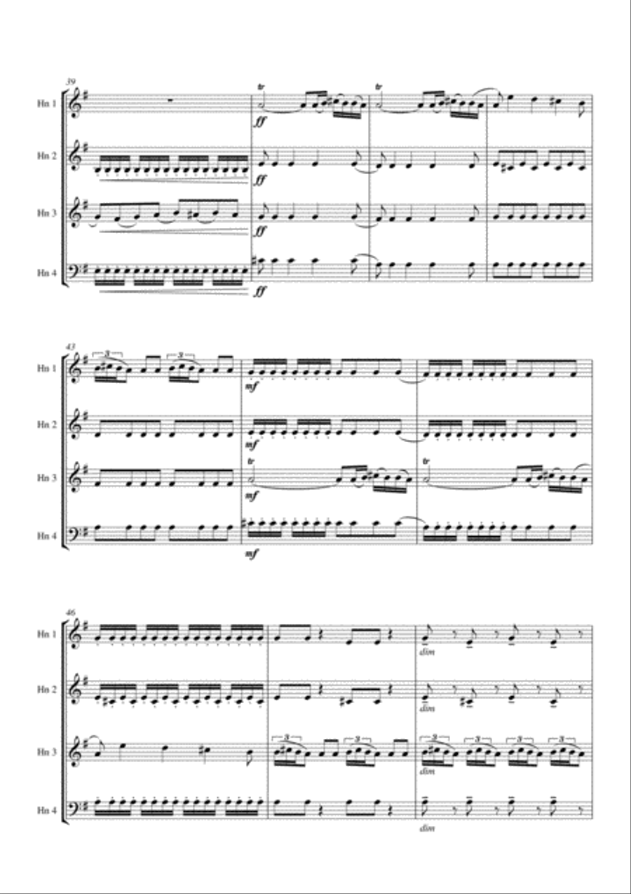 Bandits' Pranks Bandits' Pranks Brass Ensemble scores gallery preview page 4