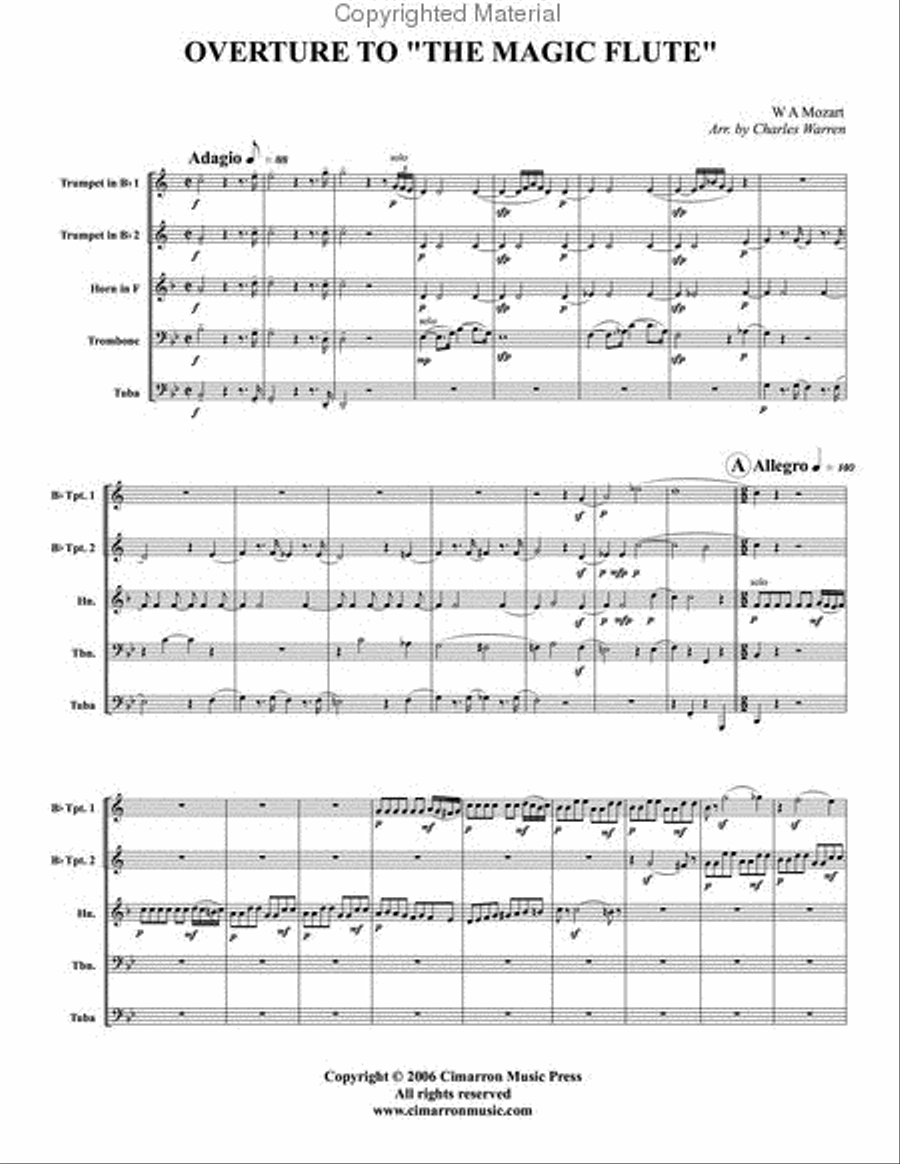 Magic Flute Overture Magic Flute Overture School and Community scores gallery preview page 2