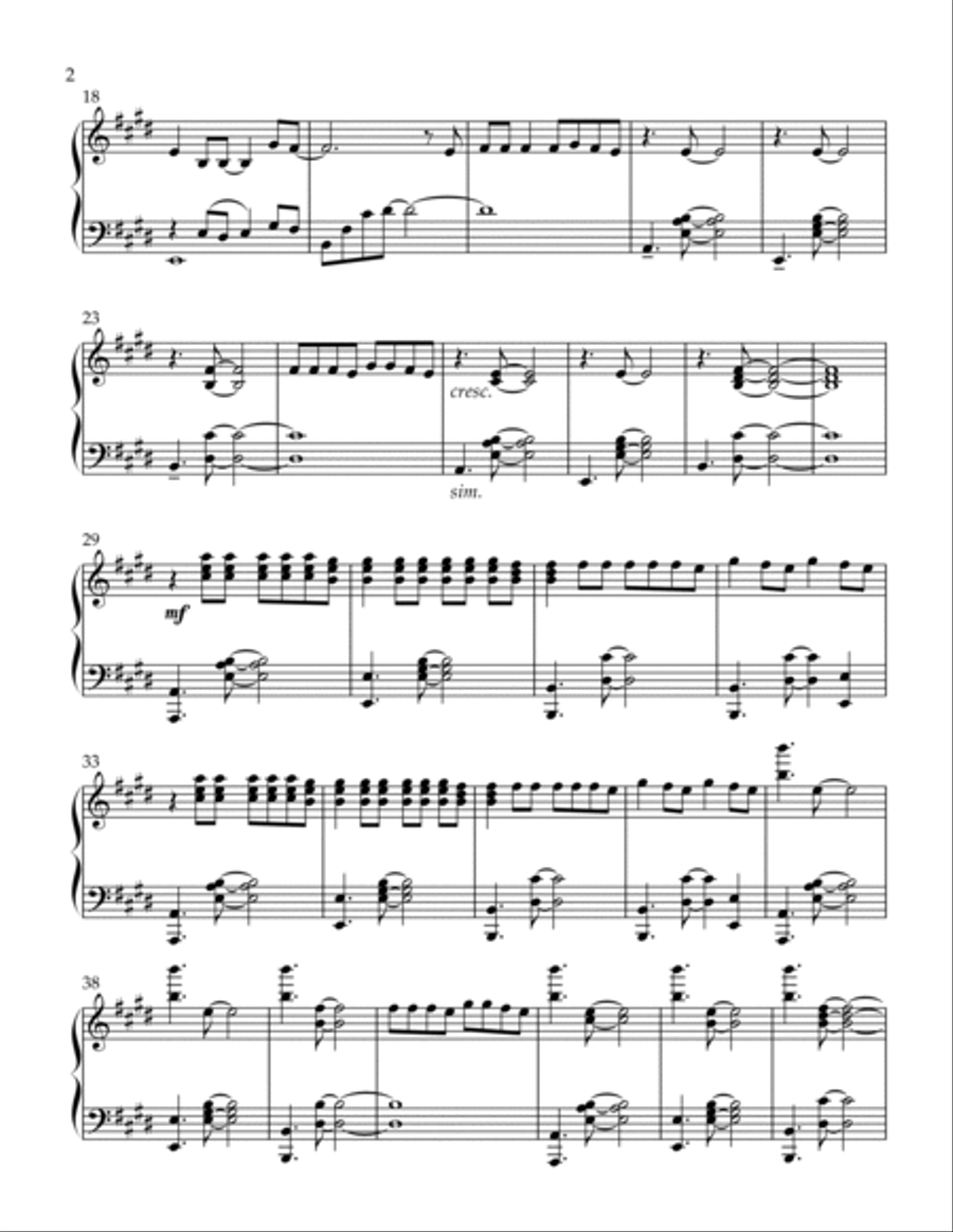 Say Don't Go Piano Solo scores gallery preview page 2
