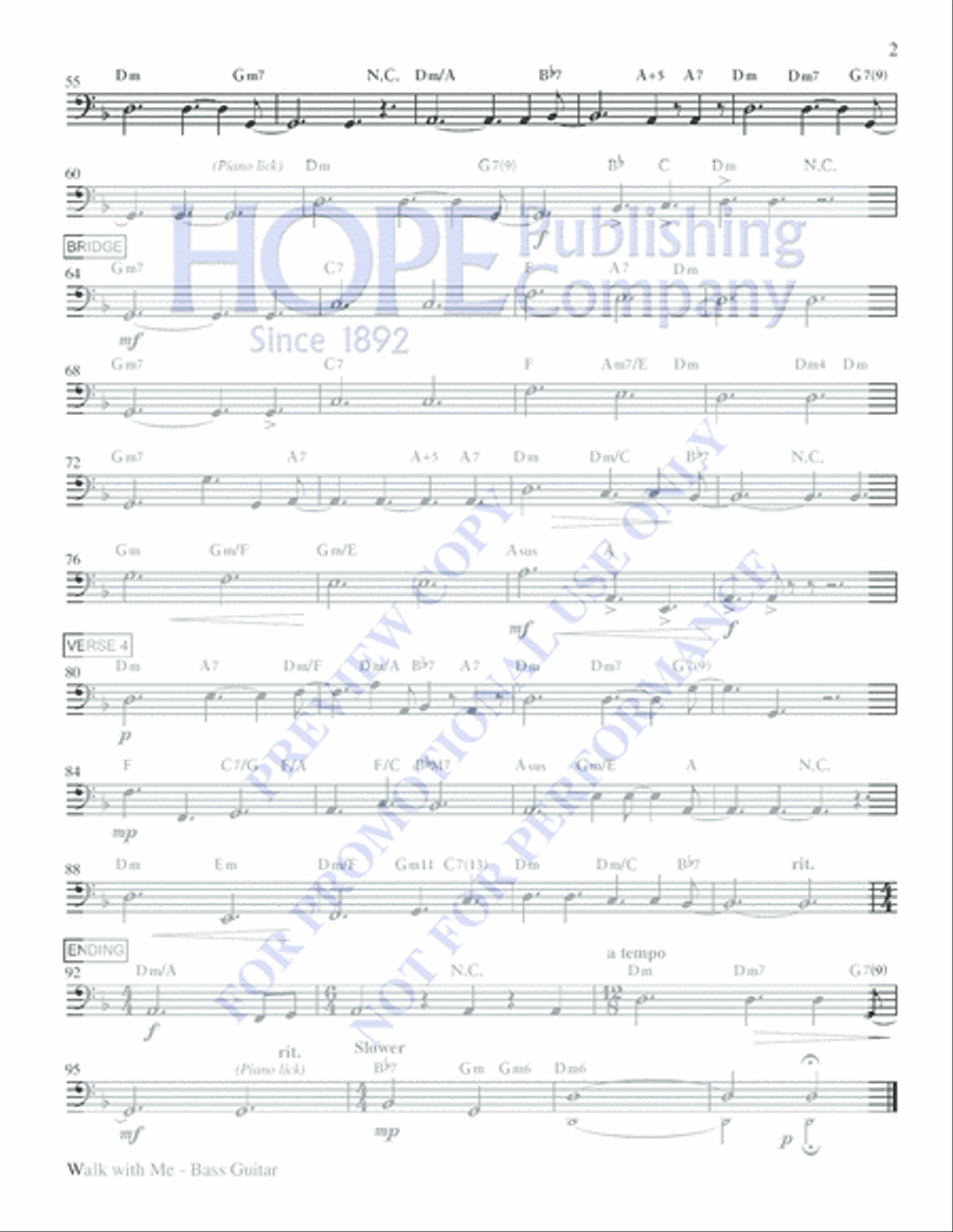 Walk with Me Choir scores gallery preview page 5