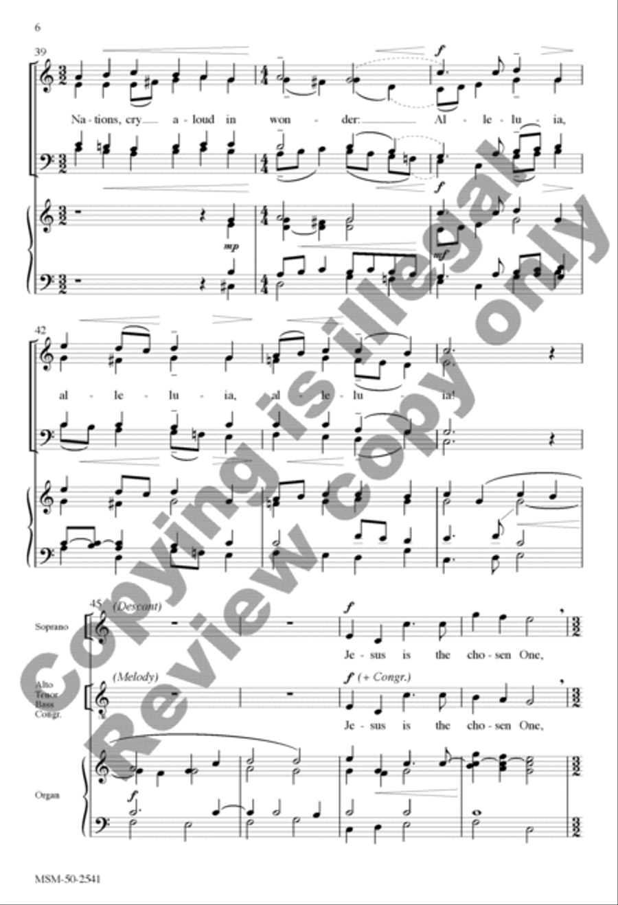 Jesus, on the Mountain Peak 4-Part scores gallery preview page 12