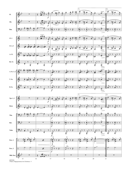 I Want A Hippopotamus For Christmas - Conductor Score (Full Score)