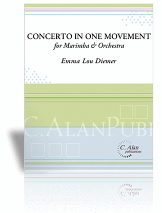 Concerto in One Movement for Marimba (piano reduction)