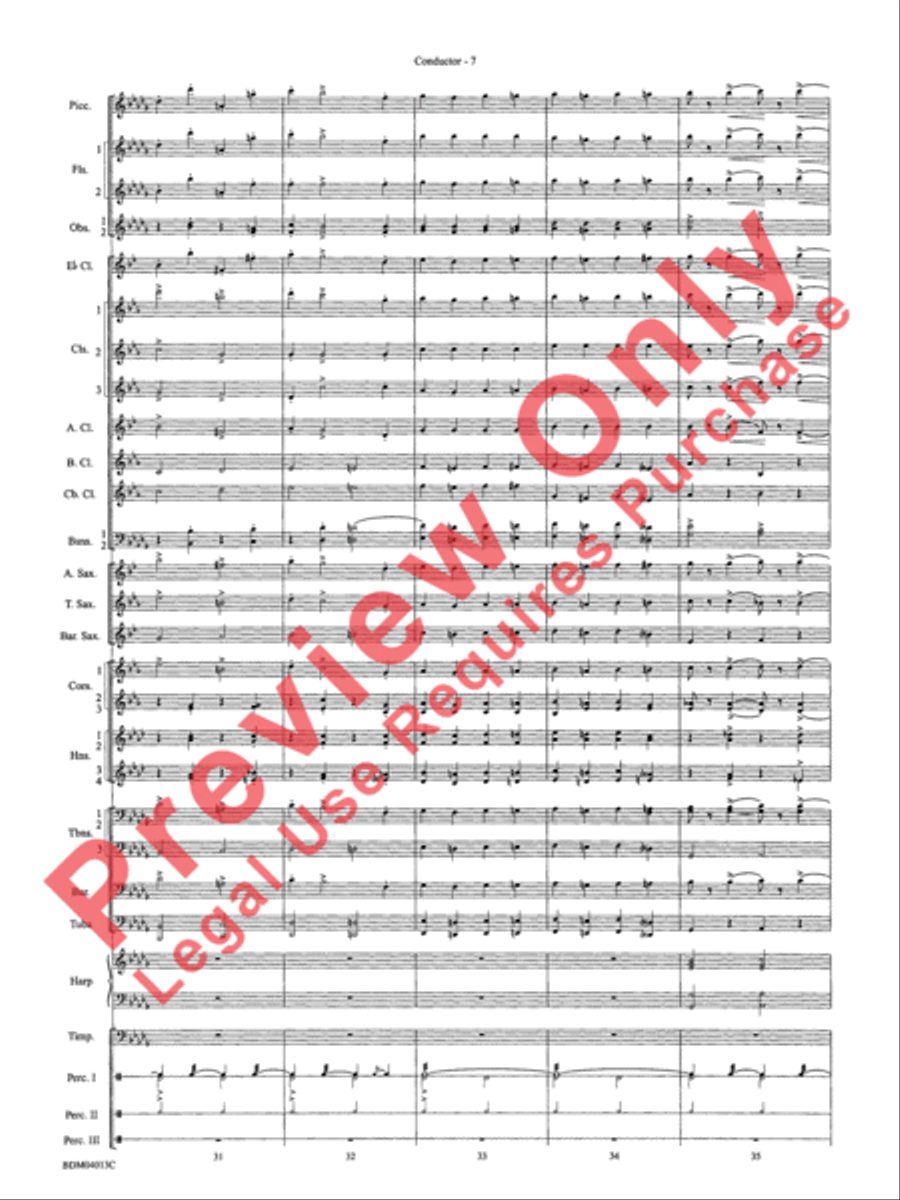 Nobles of the Mystic Shrine (March) Concert Band scores gallery preview page 10