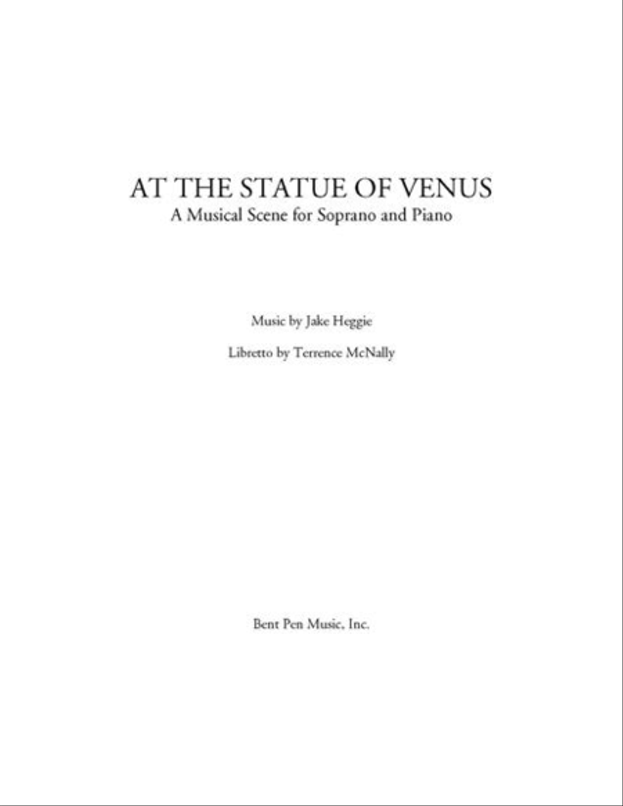 Book cover for At the Statue of Venus