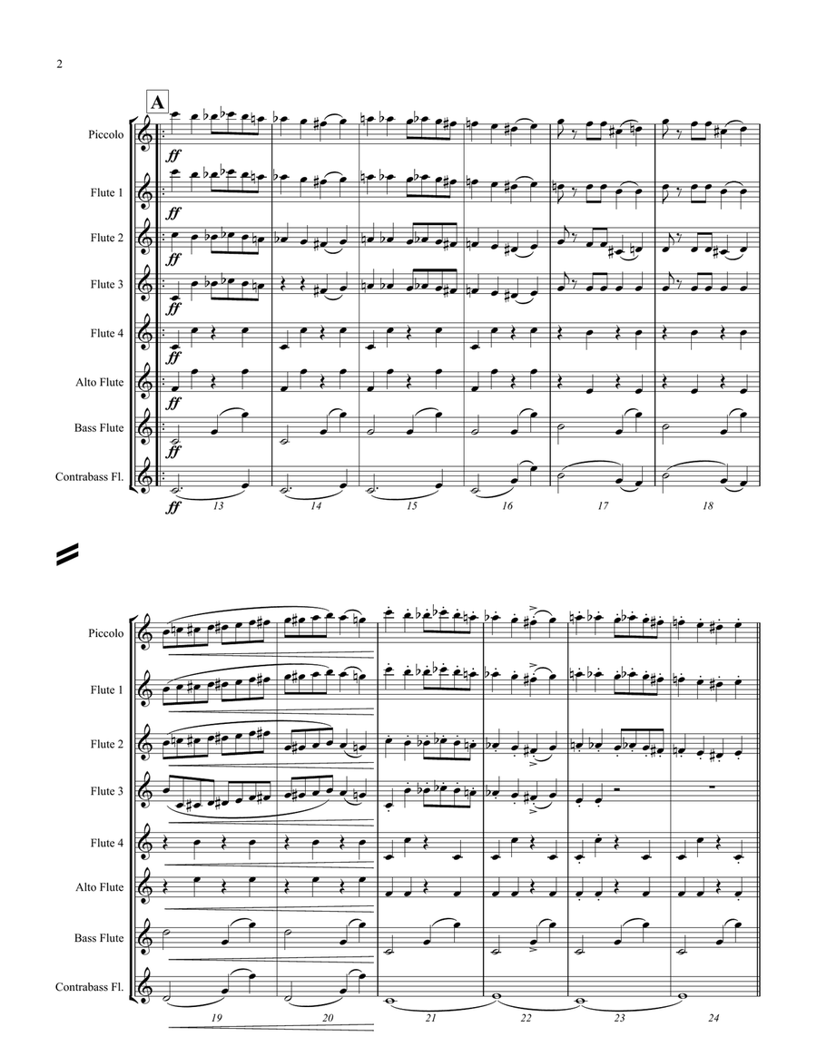 Thunder and Blazes Woodwind Ensemble scores gallery preview page 2