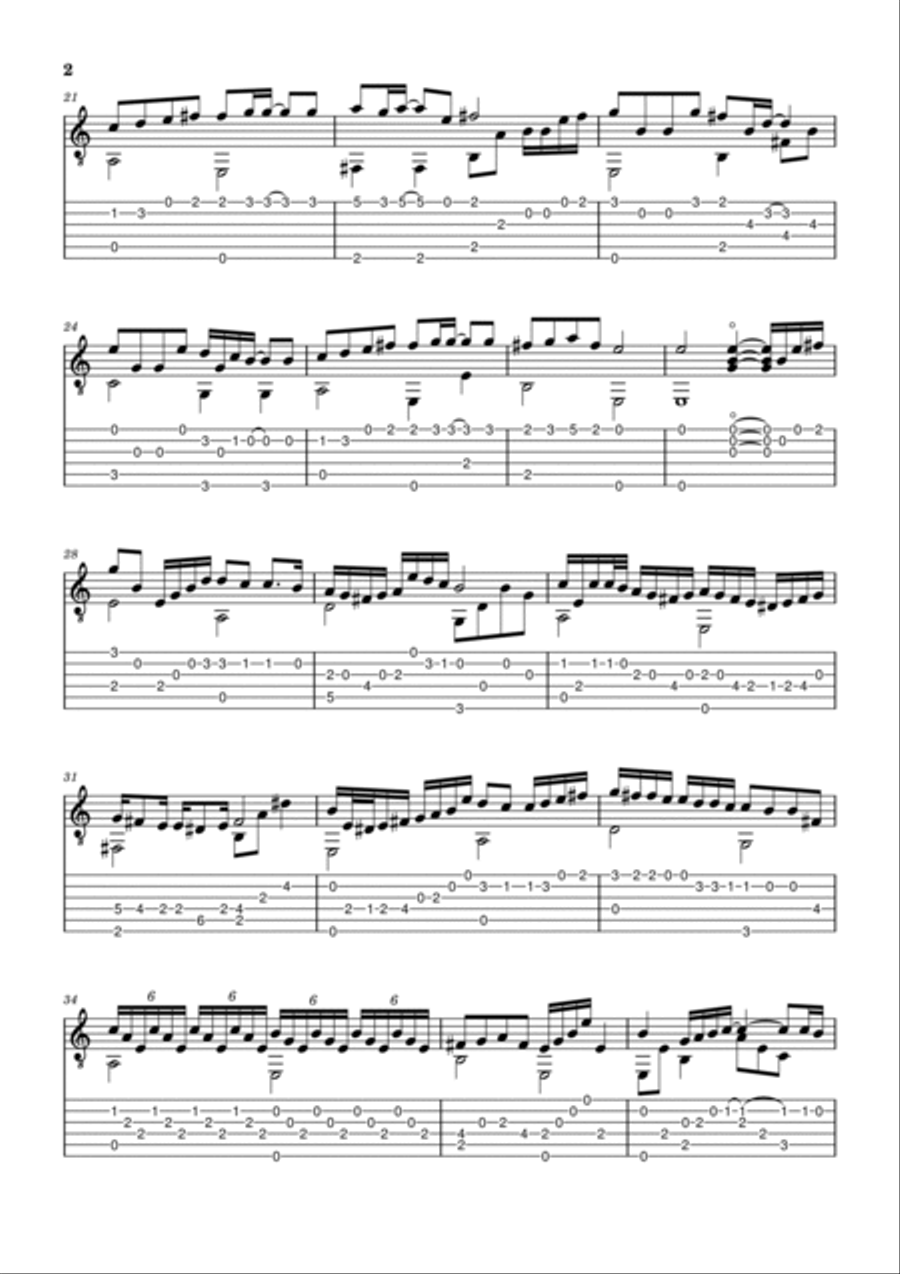 Ru Yuan Acoustic Guitar scores gallery preview page 2