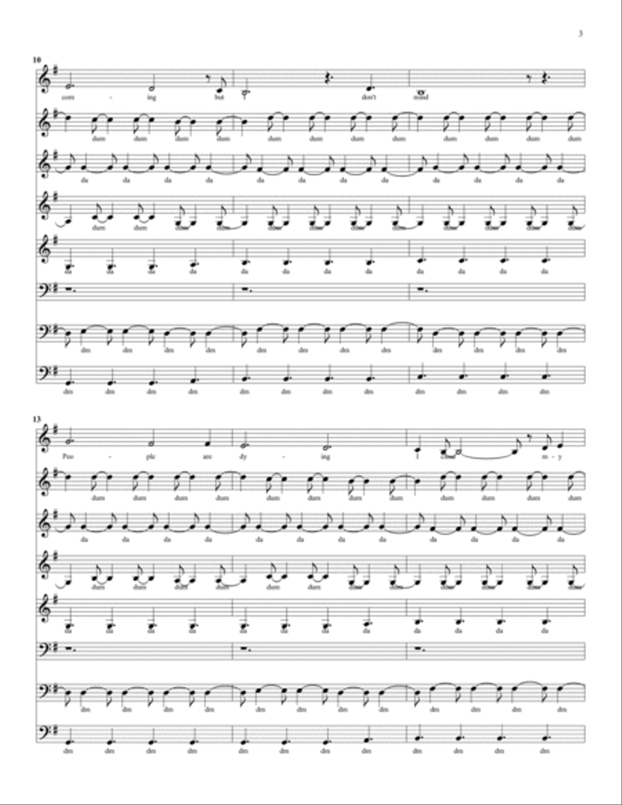 Keep Breathing Keep Breathing 4-Part scores gallery preview page 3