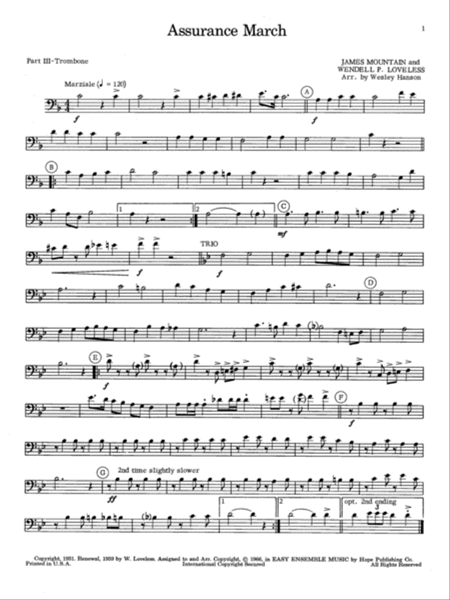 Easy Ensemble Music Baritone Horn scores gallery preview page 2