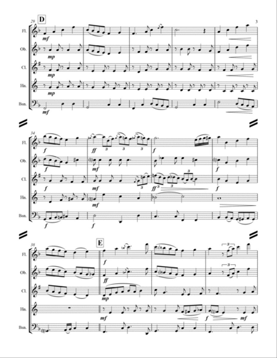 Have Yourself A Merry Little Christmas from MEET ME IN ST. LOUIS Woodwind Quintet scores gallery preview page 4
