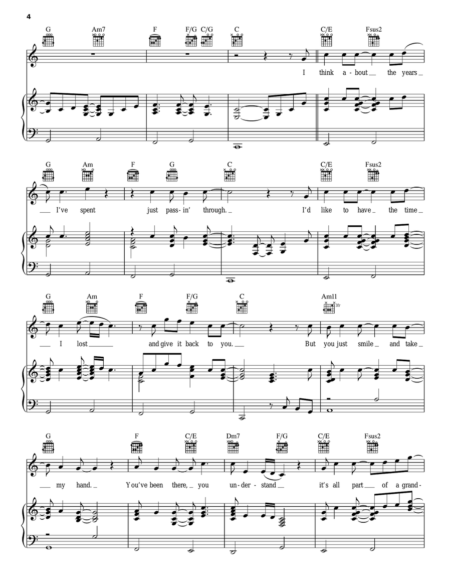 Bless The Broken Road Acoustic Guitar scores gallery preview page 4