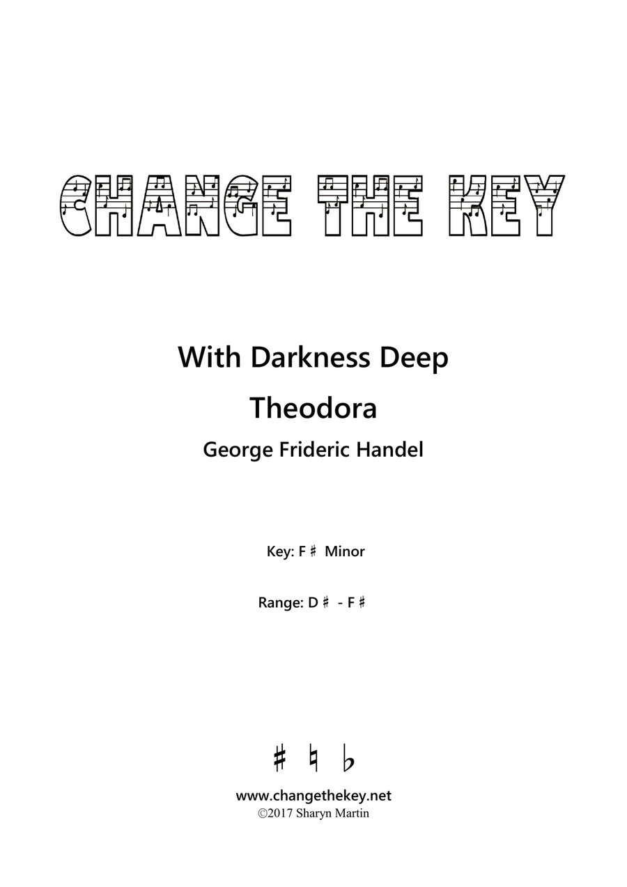 With Darkness Deep - F# Minor Voice Solo scores gallery preview page 1