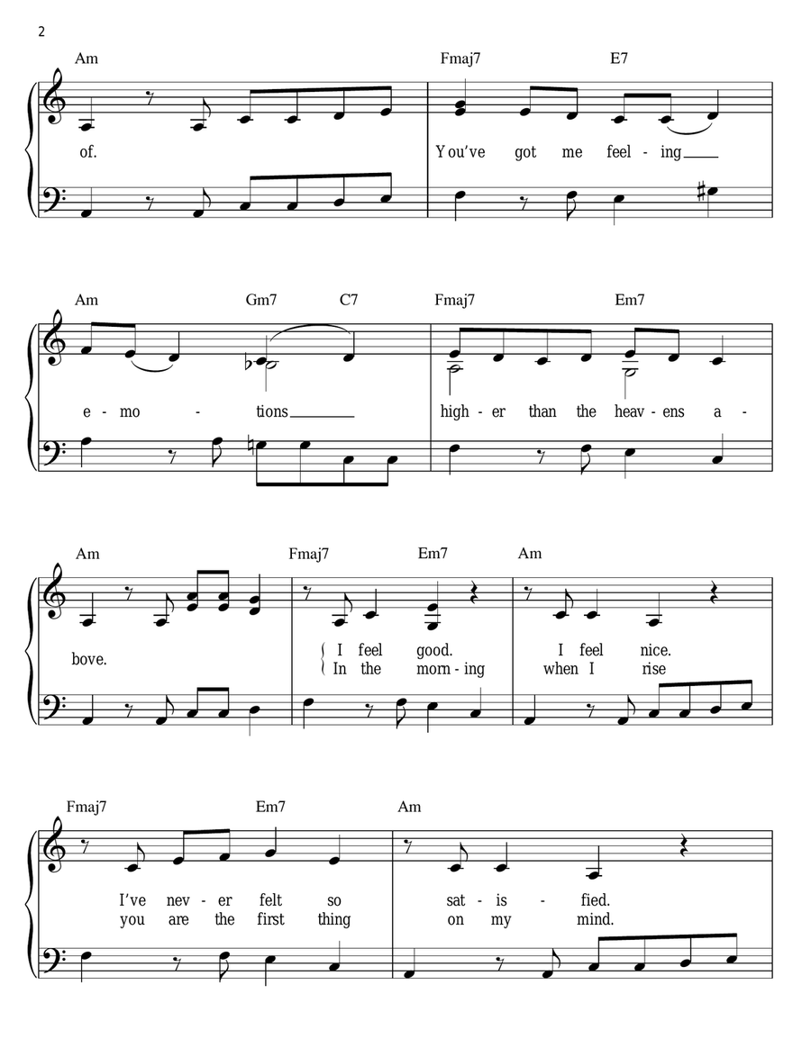 Emotions Easy Piano scores gallery preview page 2