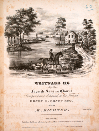 Westward Ho. A Favorite Song and Chorus