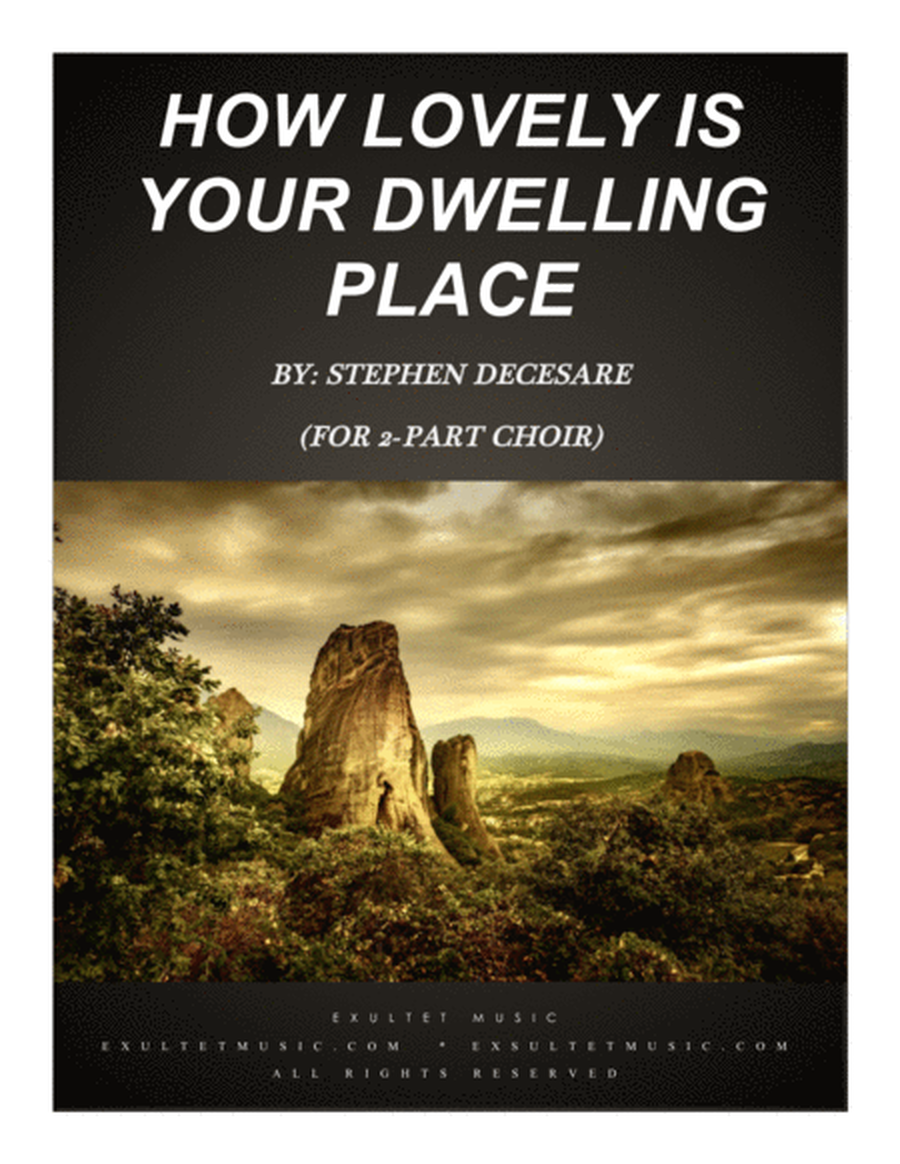 How Lovely Is Your Dwelling Place (for 2-part choir) image number null