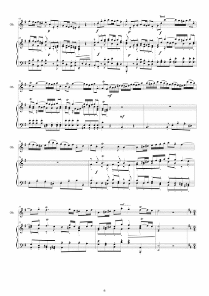 Brescianello - Concerto in E minor Op.1 No.7 for Oboe (or Flute) and Piano image number null