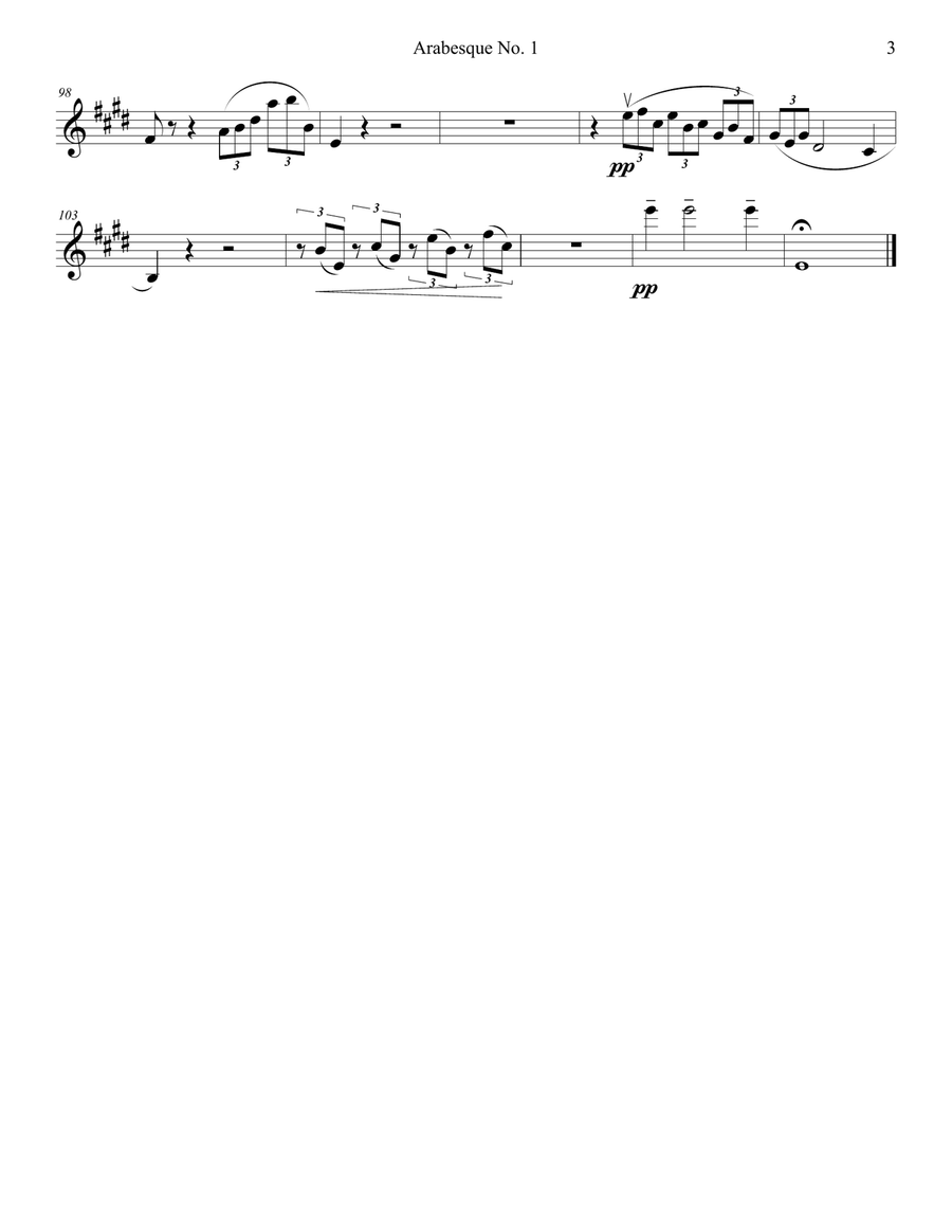 Arabesque No. 1 String Quartet scores gallery preview page 6