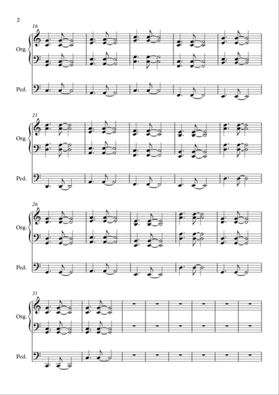 Faced Against Fate (Organ Section) Organ Solo scores gallery preview page 2