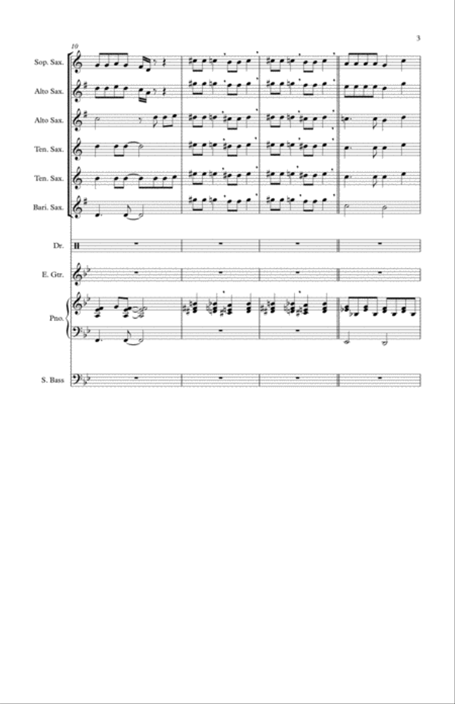 Bohemian Rhapsody Large Ensemble scores gallery preview page 3