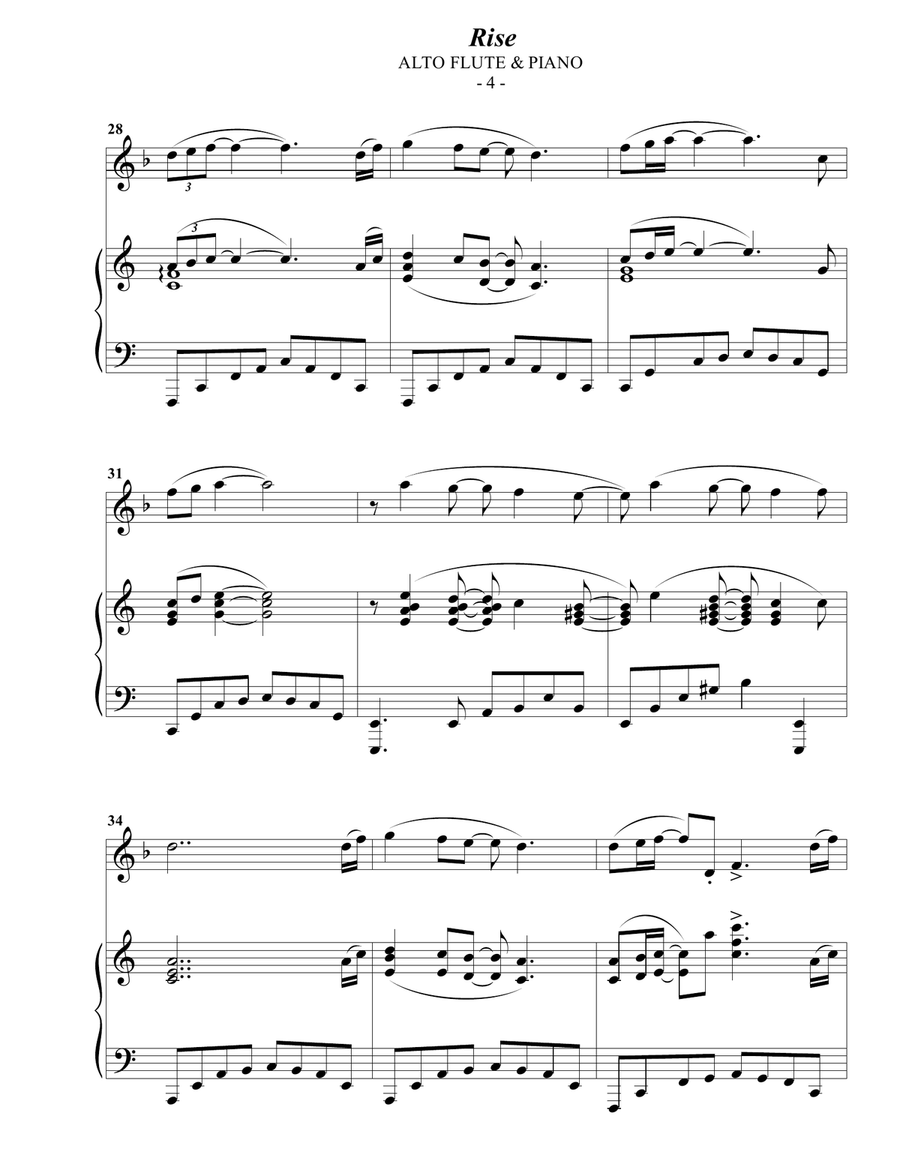 Rise Flute Solo scores gallery preview page 4