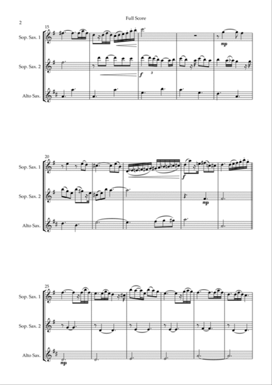 Married Life Woodwind Trio scores gallery preview page 2