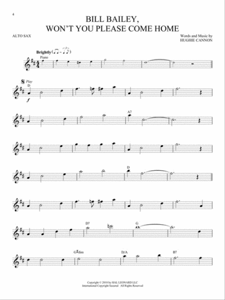Dixieland Favorites Alto Saxophone scores gallery preview page 4