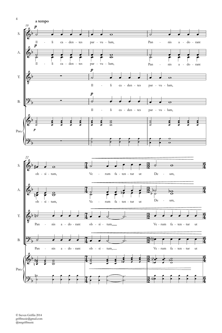 Jesus Refulsit Omnium 4-Part scores gallery preview page 4