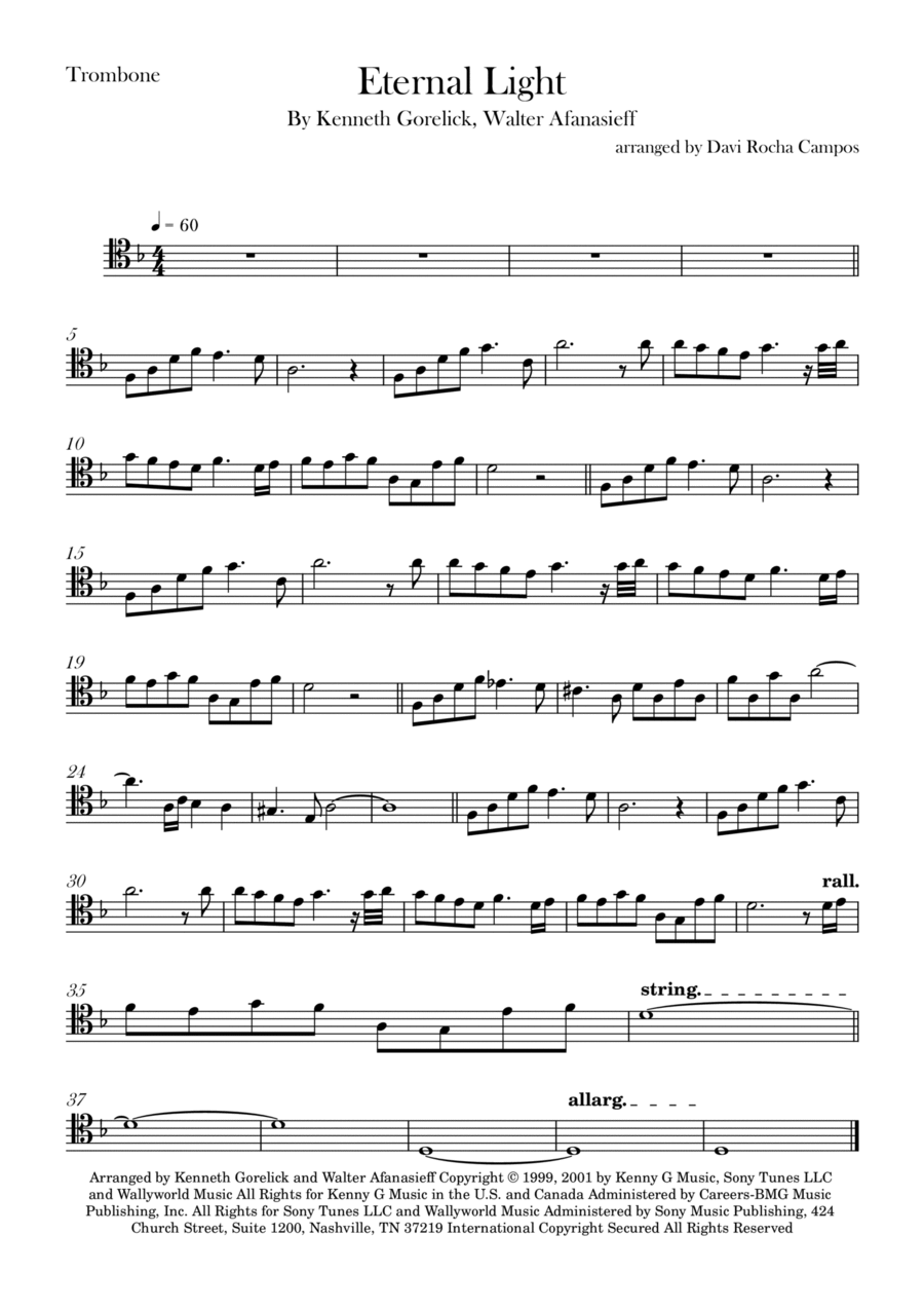 Eternal Light Chamber Music scores gallery preview page 1