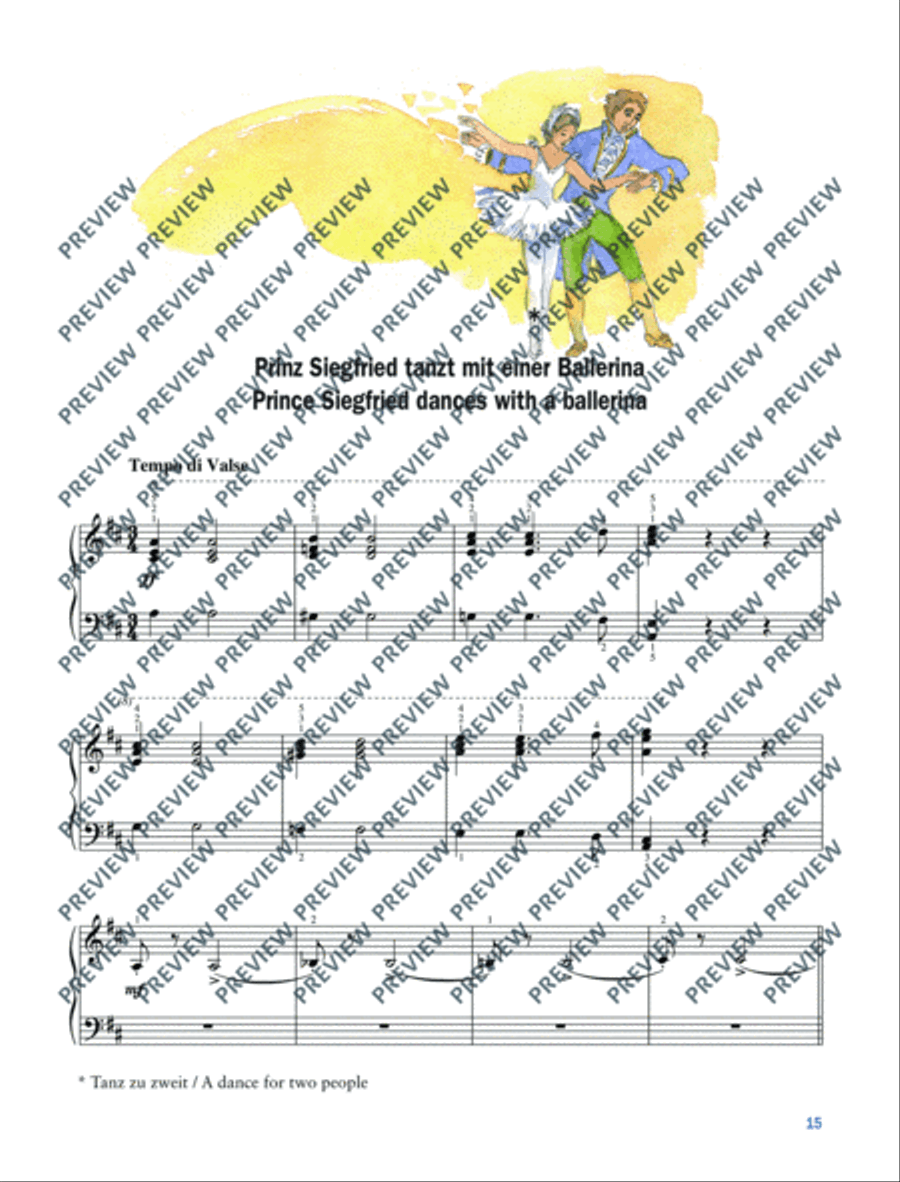 Swan Lake Swan Lake Piano Solo scores gallery preview page 16