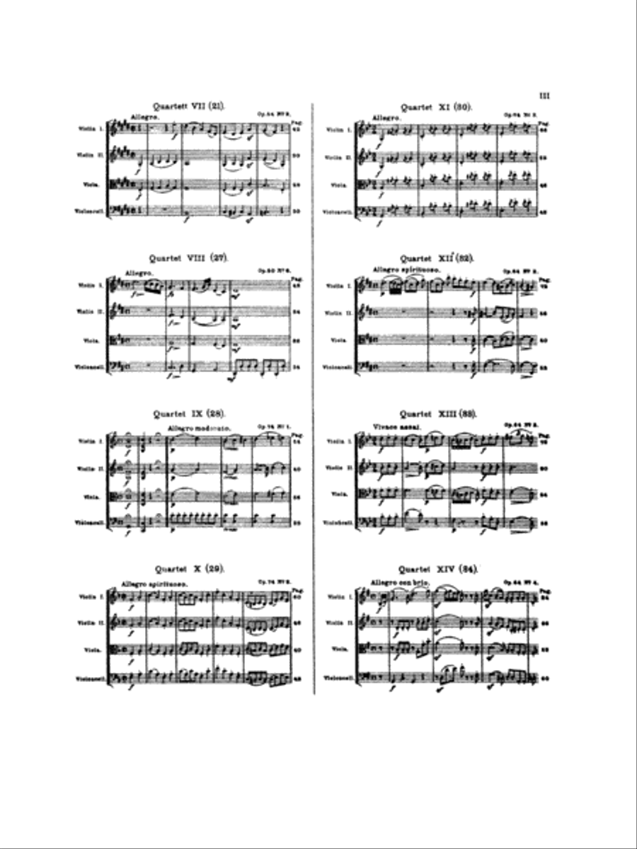 Thirty Celebrated String Quartets, Volume I - Op. 9, No. 2; Op. 17, No. 5; Op. 50, No. 6; Op. 54, Nos. 1, 2, 3; Op. 64, Nos. 2, 3, 4; Op. 74, Nos. 1, 2, 3; Op. 77, Nos. 1, 2: 2nd Violin String Quartet scores gallery preview page 3