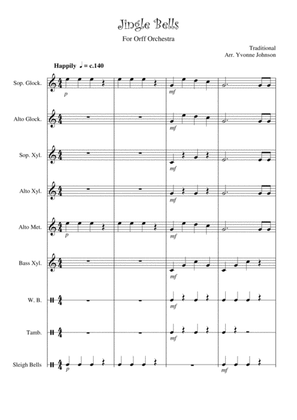 Jingle Bells - For Orff Ensemble
