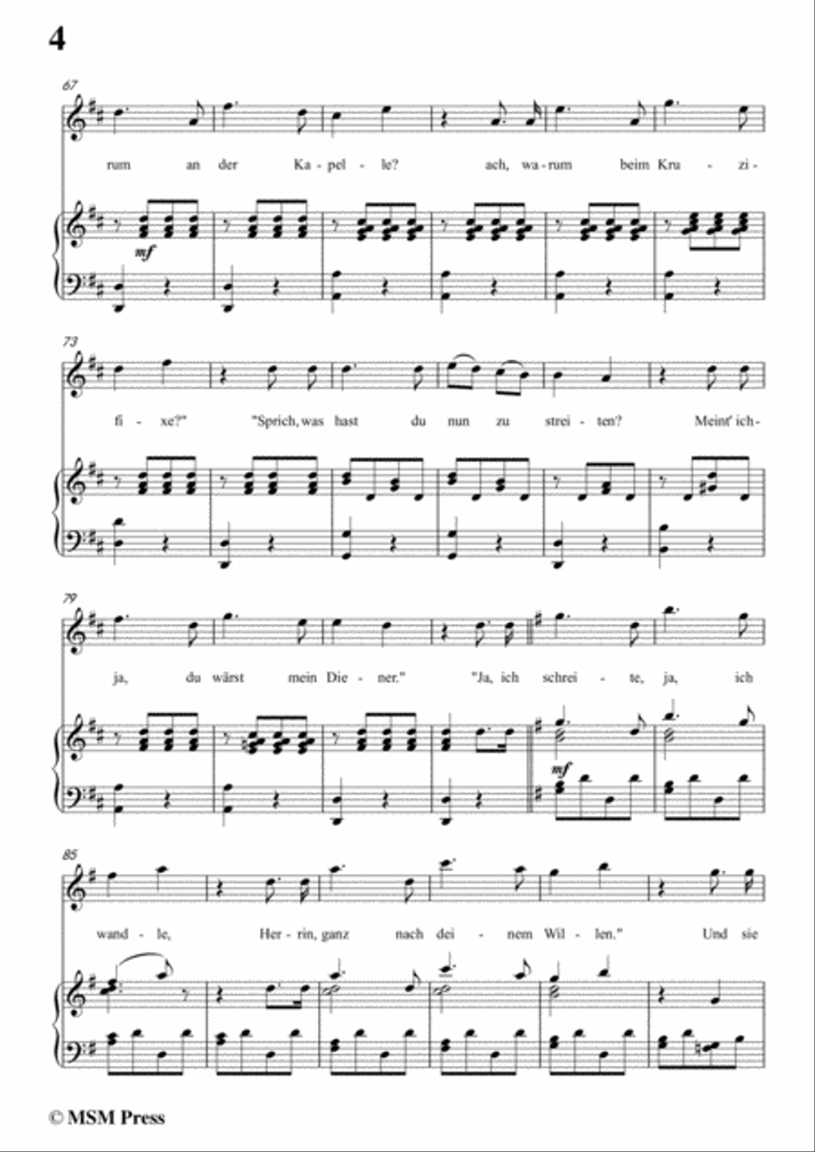 Schubert-Don Gayseros(I),in B Major,D.93 No.1,for Voice and Piano Voice Solo scores gallery preview page 6