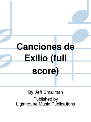 Canciones de Exilio (full score)