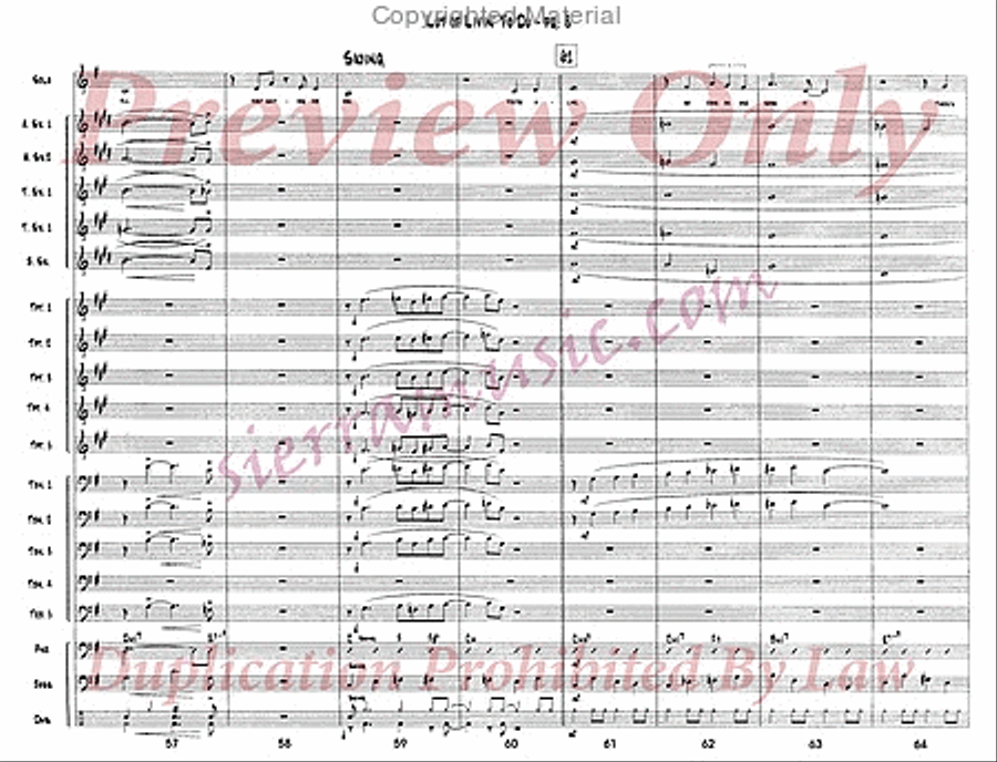 Lot Of Livin' To Do Jazz Ensemble scores gallery preview page 9