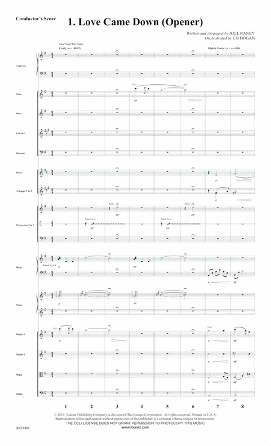 Love Came Down at Christmas - Full Score Choir scores gallery preview page 4